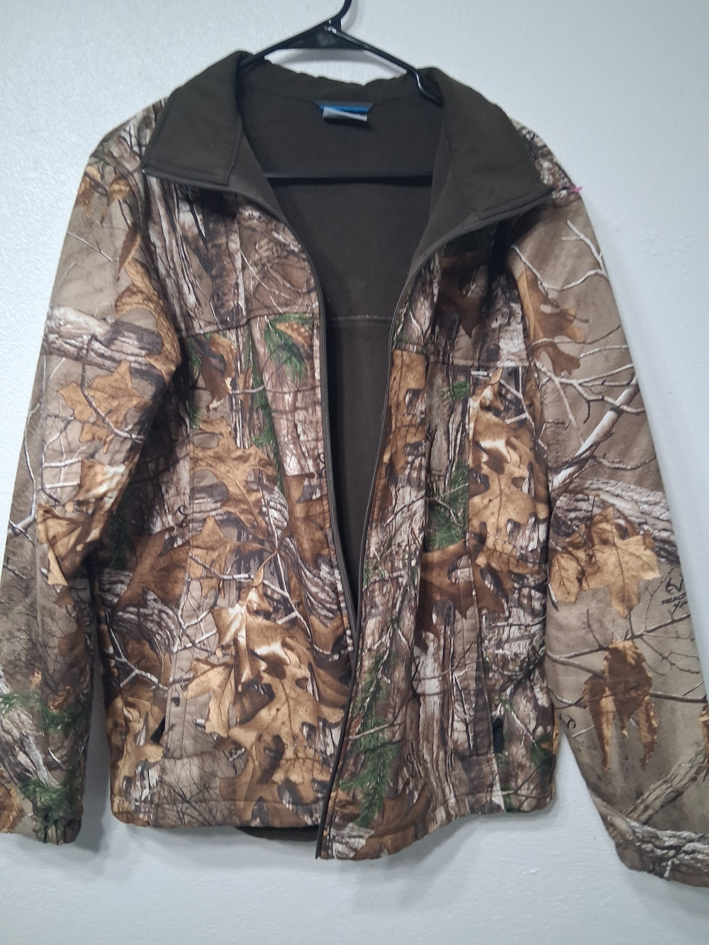 Mens Columbia PHG Camo Hunting Coat Soft Shell Size Large